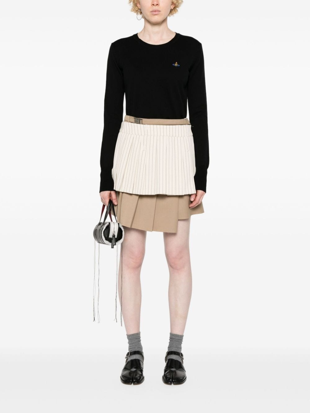 Orb-embroidered crew-neck jumper - 2