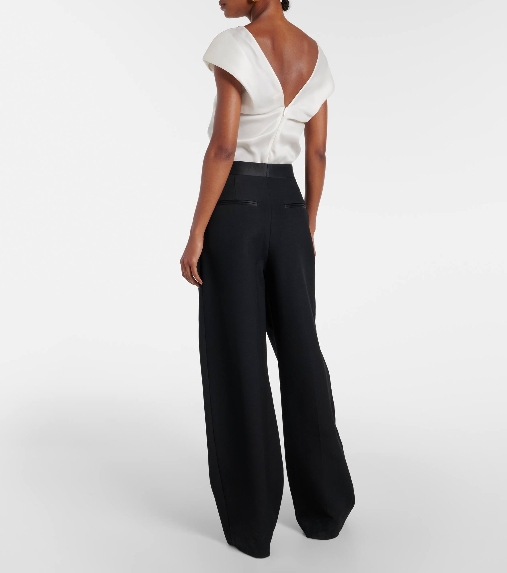 Marine wide-leg pants - 3