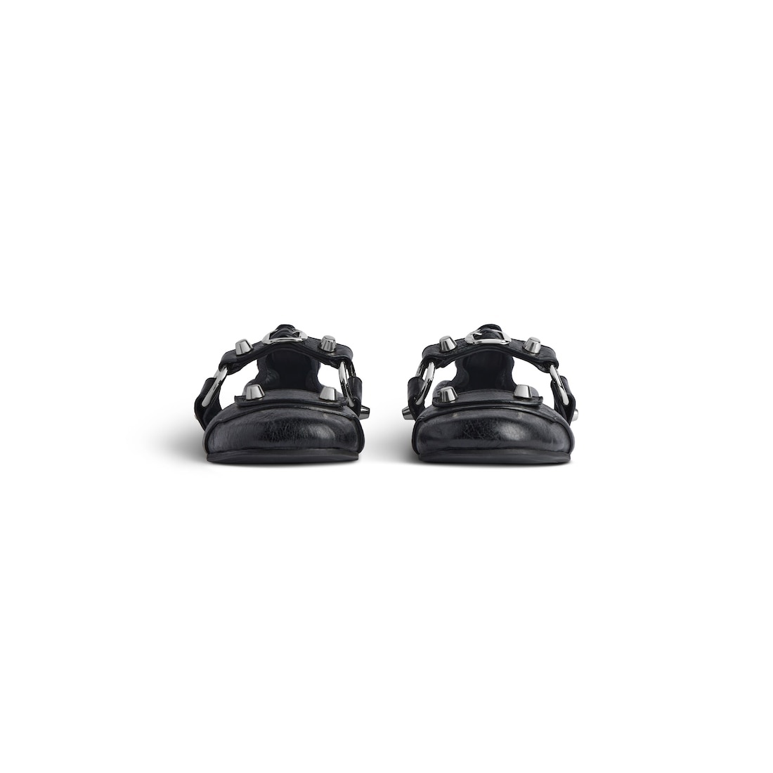 【BALENCIAGA】最新作★CITY バレリーナ フラット Black leather City ballerinas – G&B