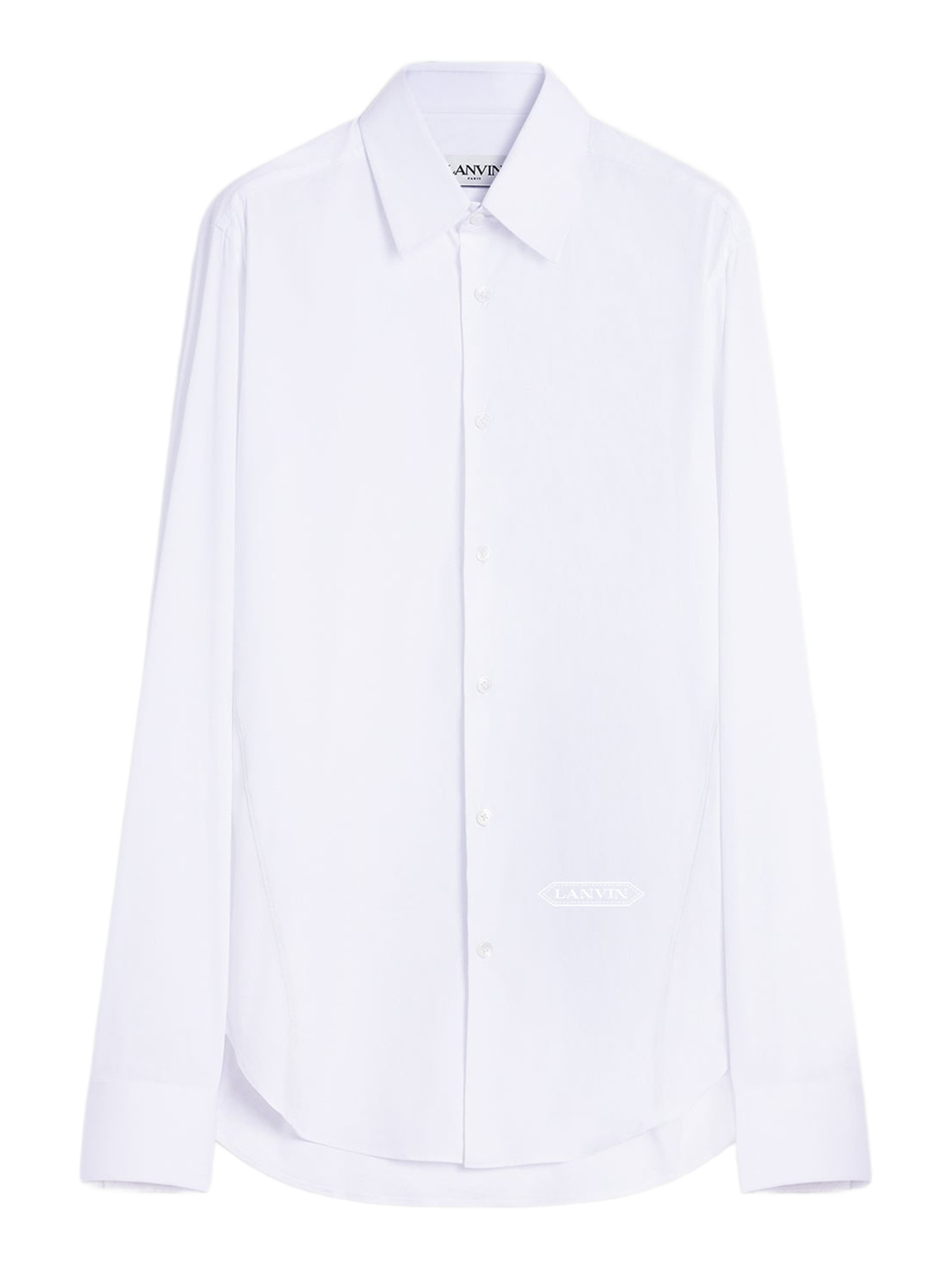 Lanvin Fitted Shirt in Optic White at Nordstrom - 7