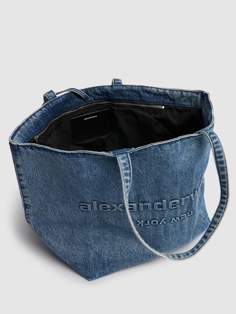 Alexander Wang Punch denim tote bag | luisaviaroma | REVERSIBLE