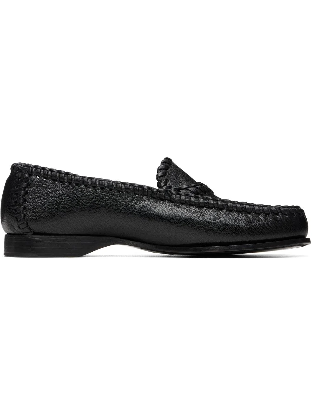 Black Sastre Supple Shiny Loafers - 1