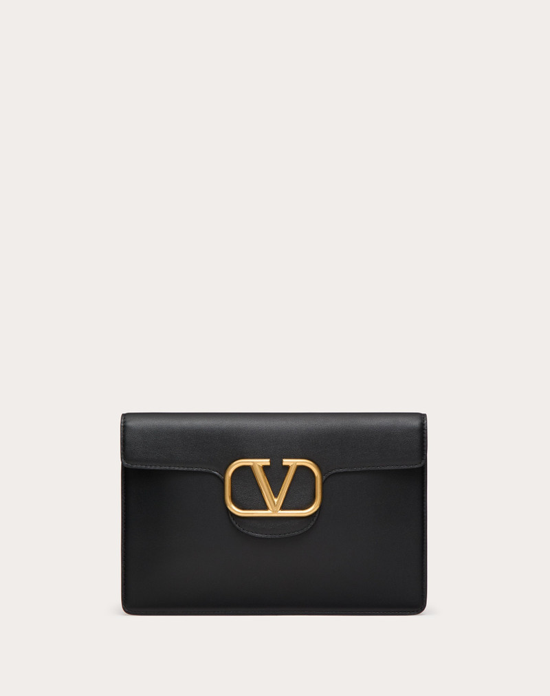 VALENTINO GARAVANI LOCÒ CALFSKIN CLUTCH BAG 1