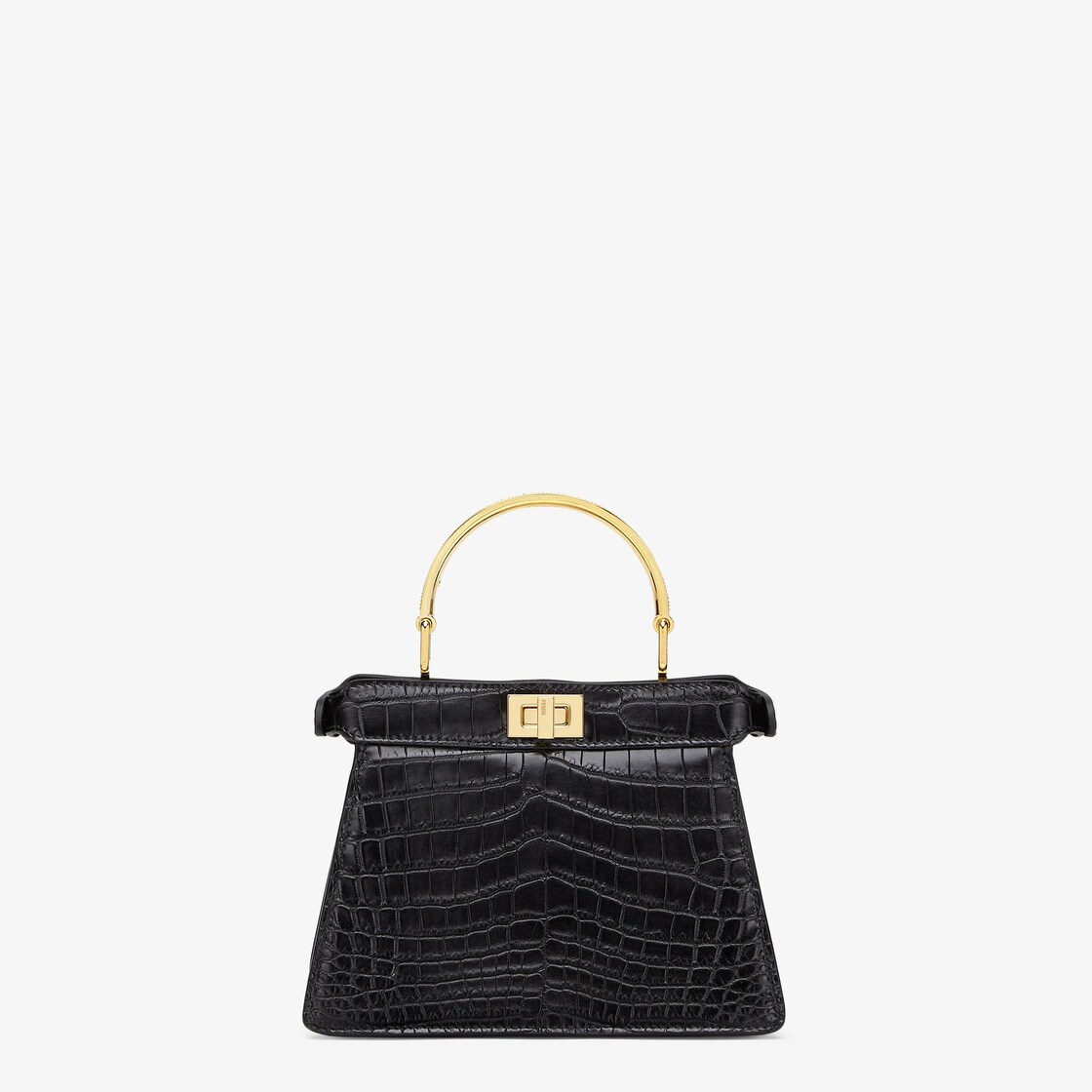 Black crocodile leather bag - 3