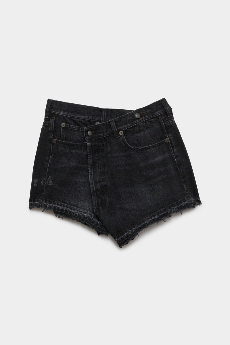 Crossover Short - Jake Black | R13 Denim Official Site - 1