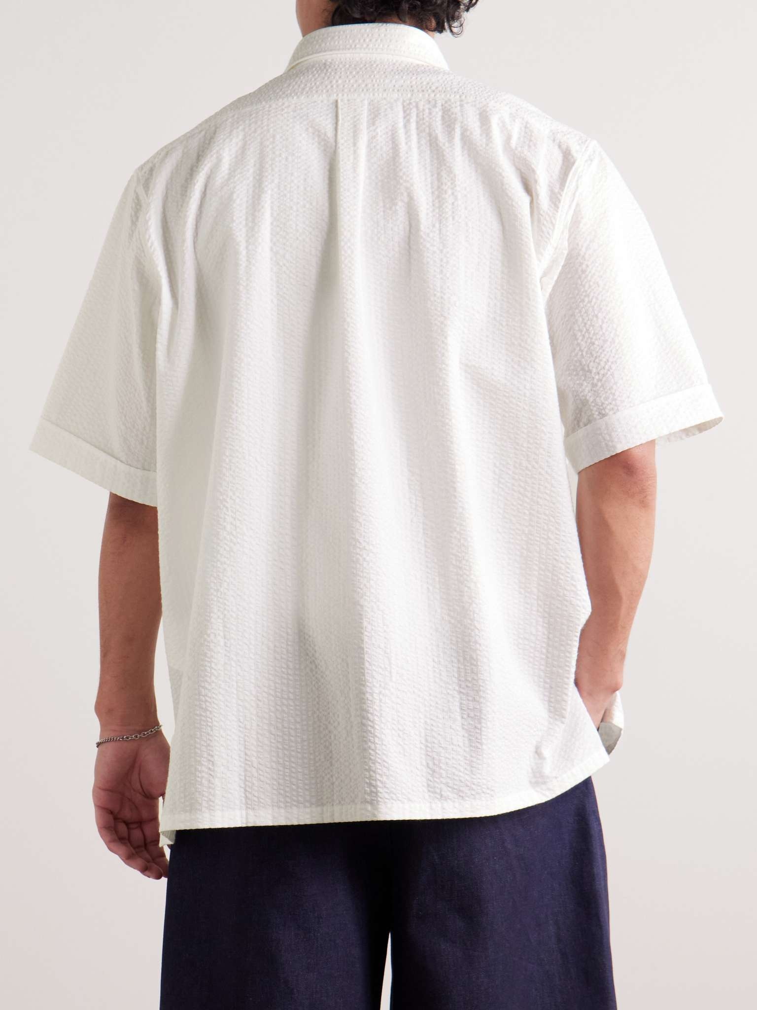Oversized Cotton-Seersucker Shirt - 3