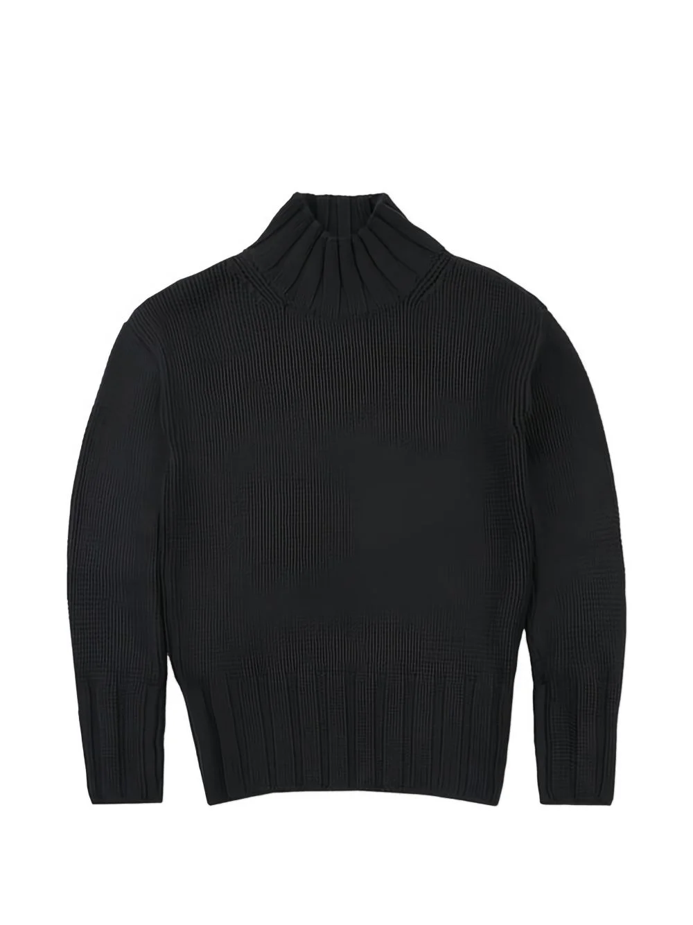 ribbed mock neck sweater - 1