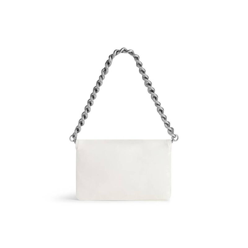 Women's Bb Soft Small Flap Bag in Optic White 4