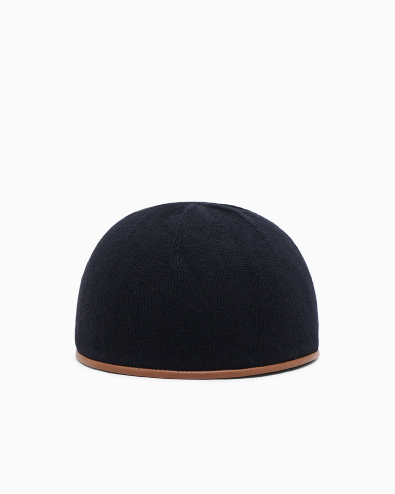 GIORGIO ARMANI VIRGIN WOOL AND CASHMERE BEANIE HAT outlook