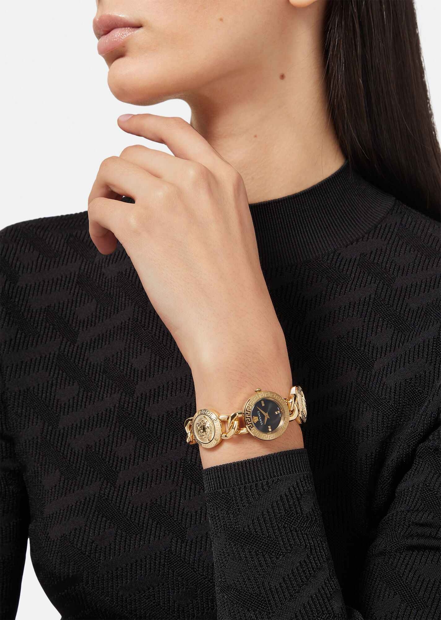 【VERSACE】スタッド アイコン ブレスレットウォッチ VERSACE Stud Icon Diamond Watch | REVERSIBLE