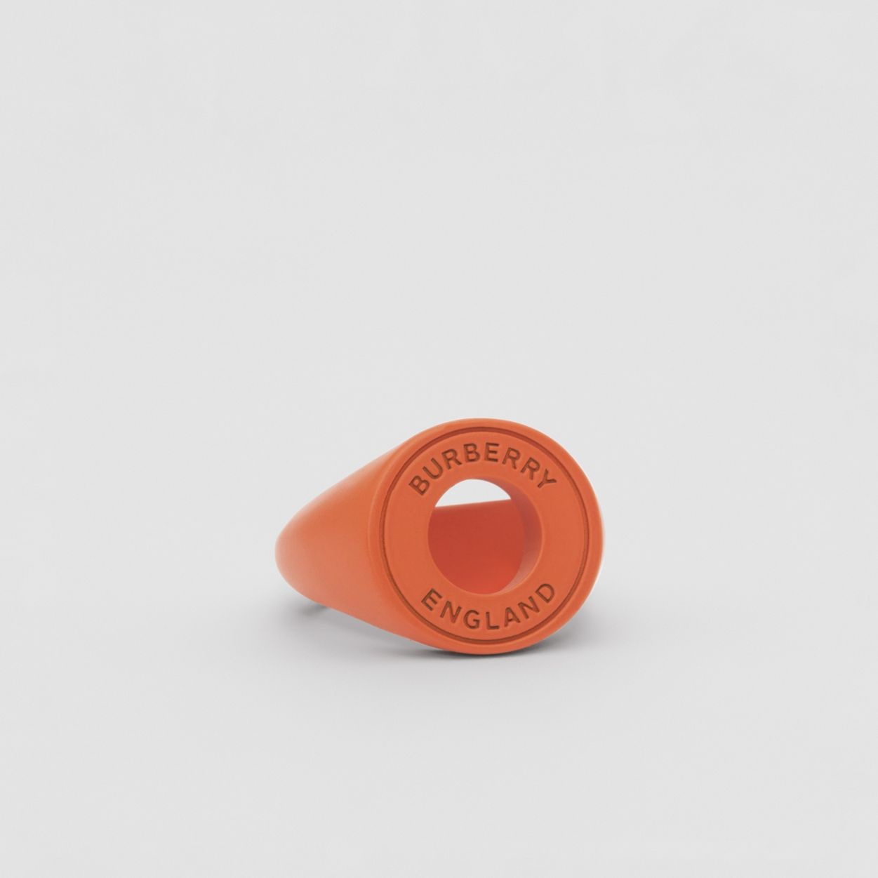 Varnished Logo Graphic Signet Ring - 3