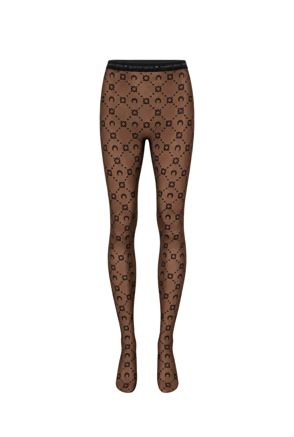 MOONOGRAM MESH FLOCK TIGHTS - 1