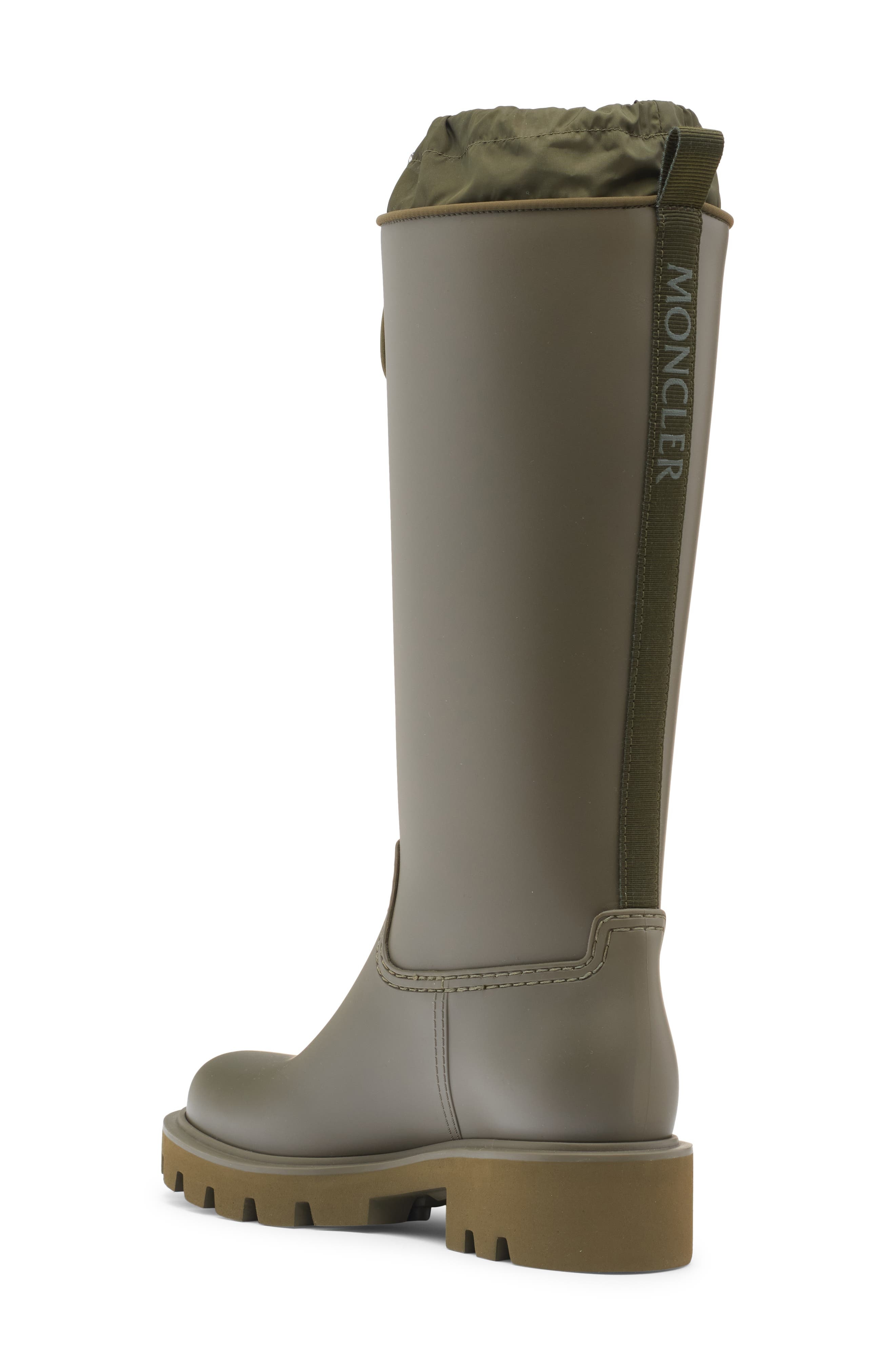 Moncler Kickstream Waterproof Rain Boot in Bronze Olive at Nordstrom - 2