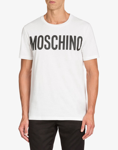 Moschino COTTON T-SHIRT WITH LOGO PRINT outlook