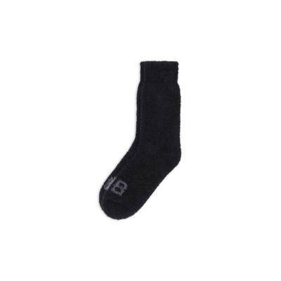 BALENCIAGA Women's Bb Homewear Socks in Black outlook
