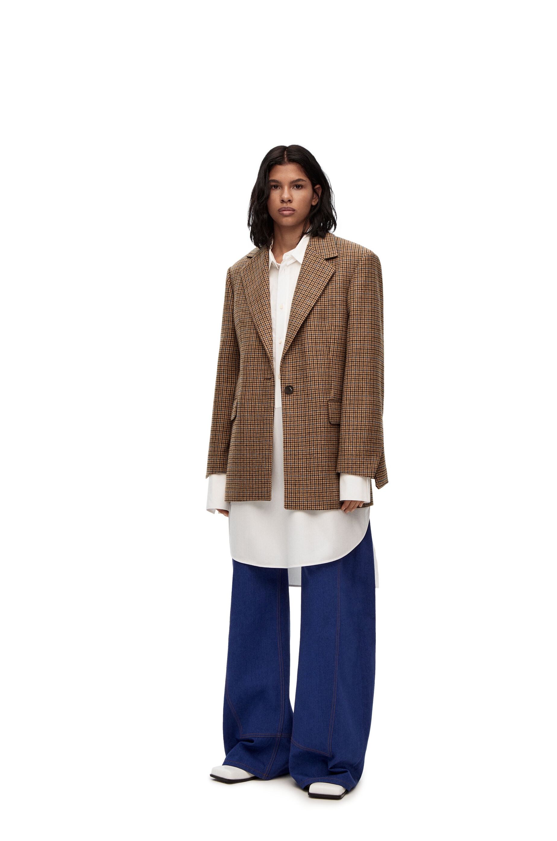 Houndstooth blazer in wool - 2