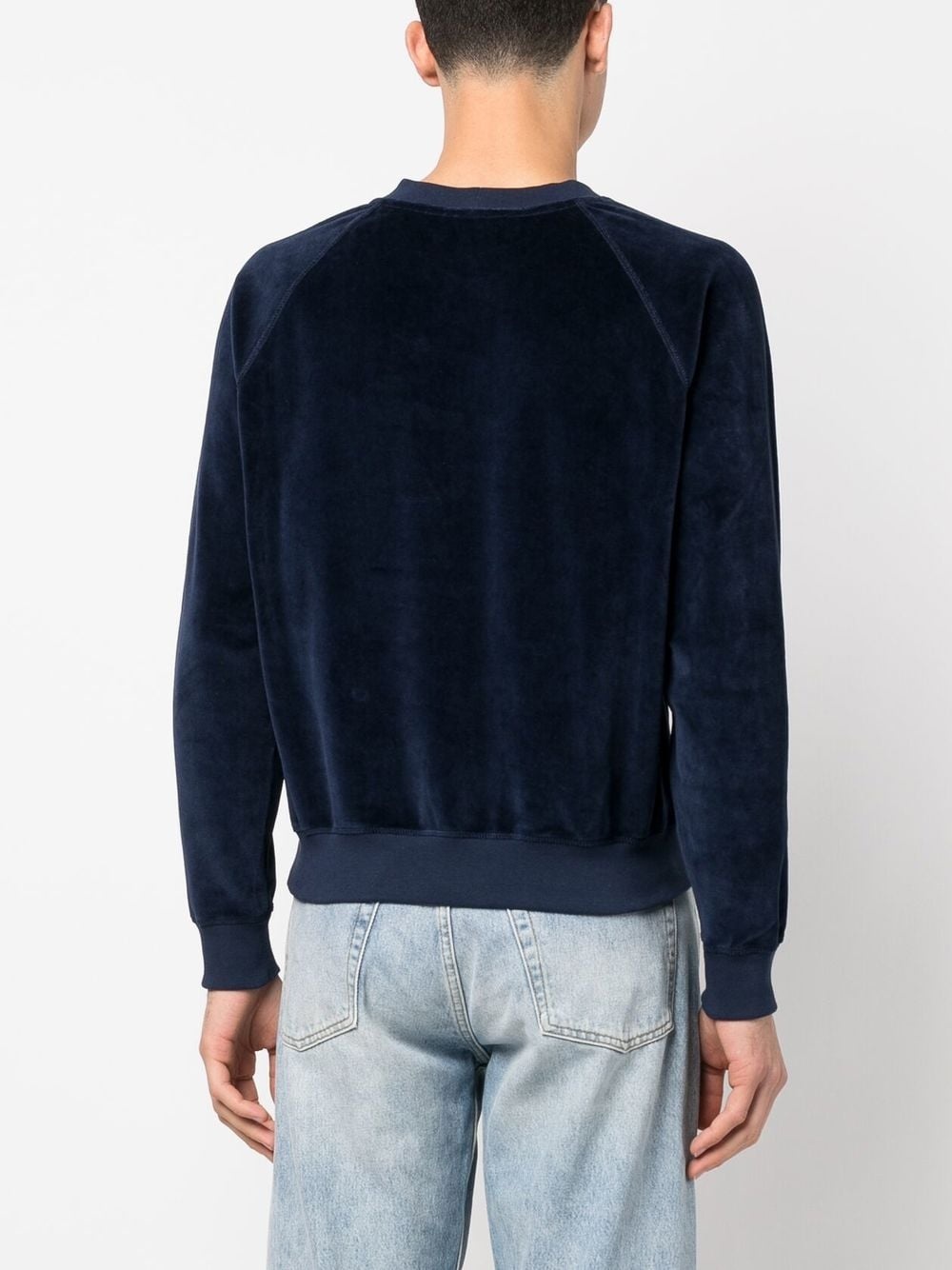 logo-embroidered long-sleeve sweatshirt - 4