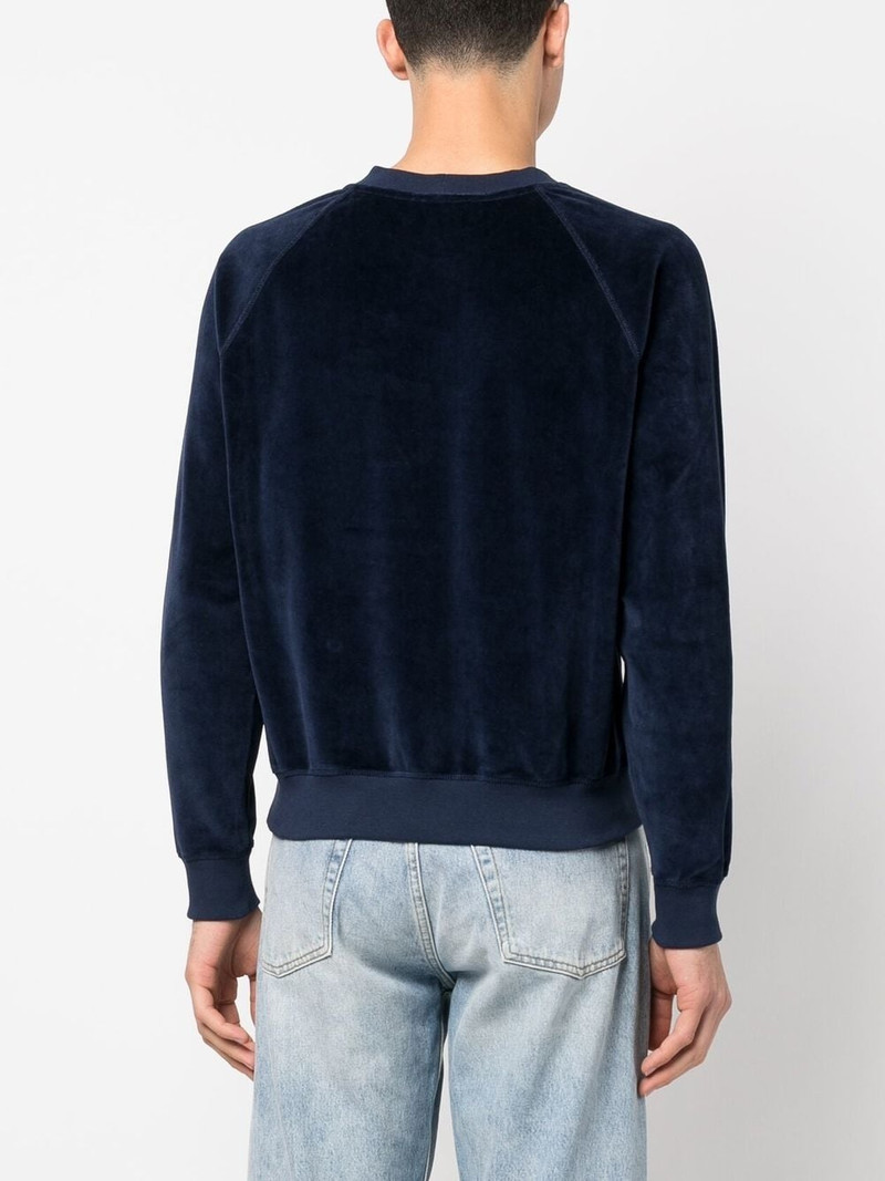 logo-embroidered long-sleeve sweatshirt 4