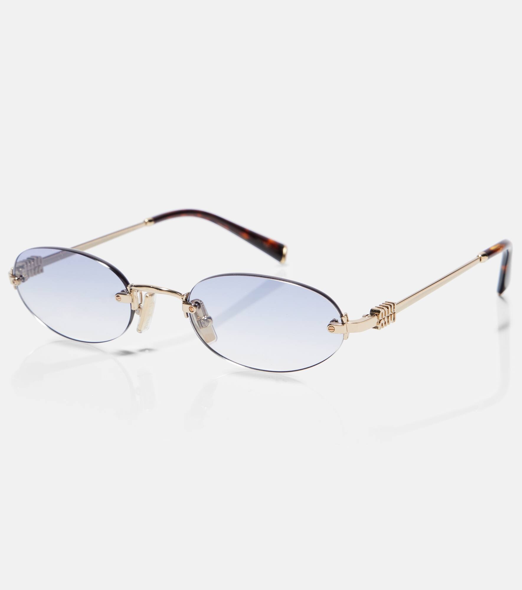 Logo oval sunglasses - 3