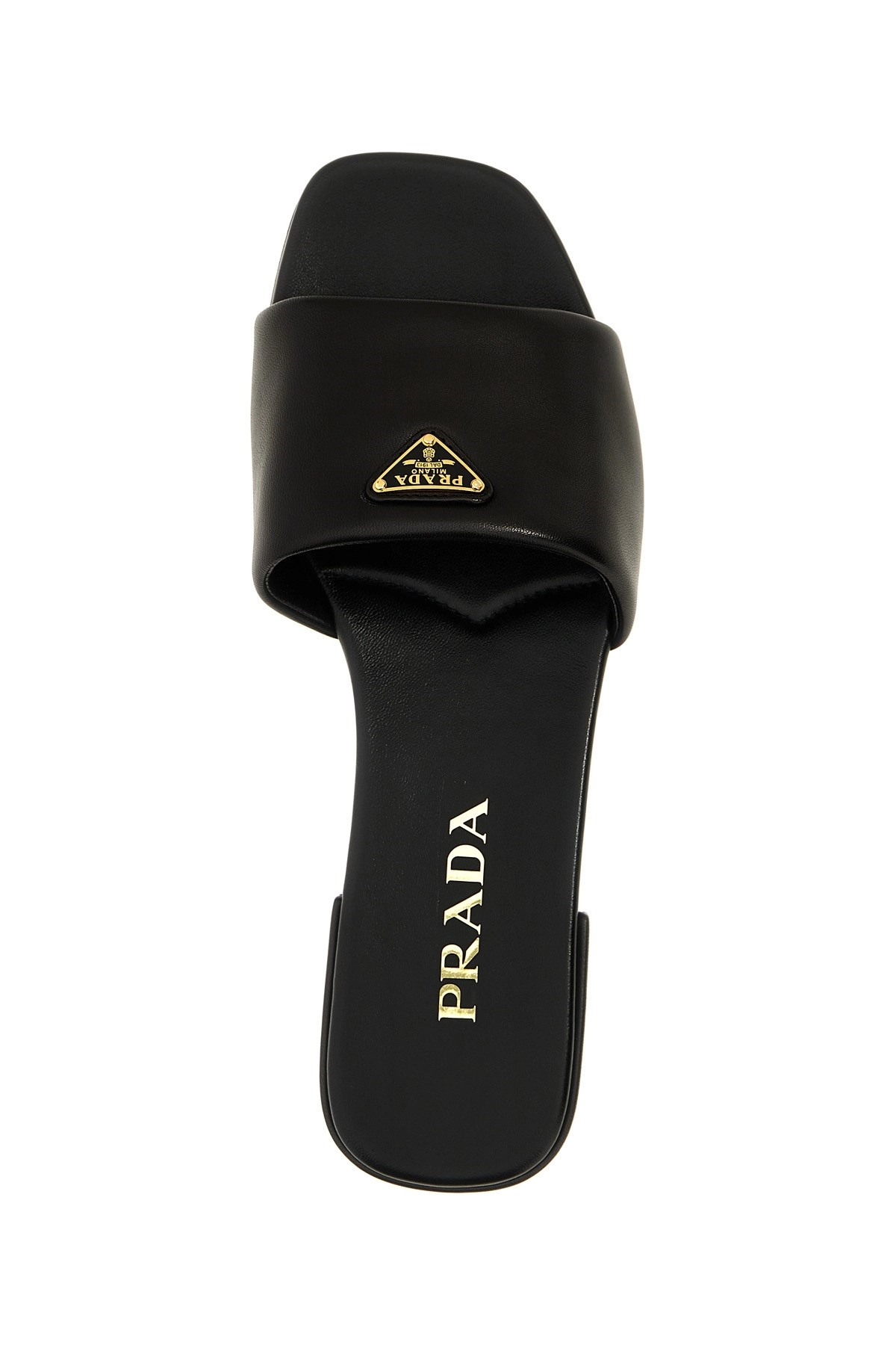 Logo leather sandals - 4