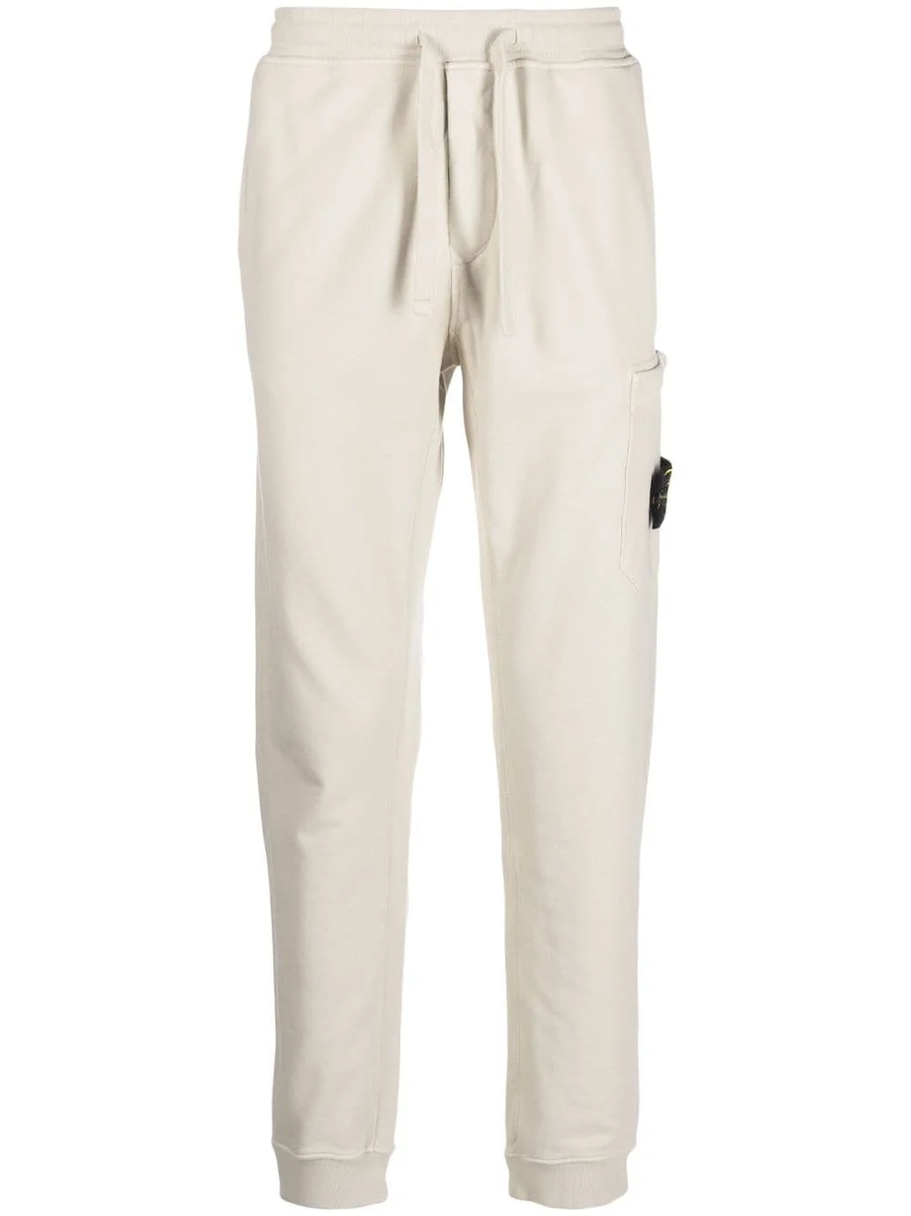 Compass-patch cotton track pants - 1