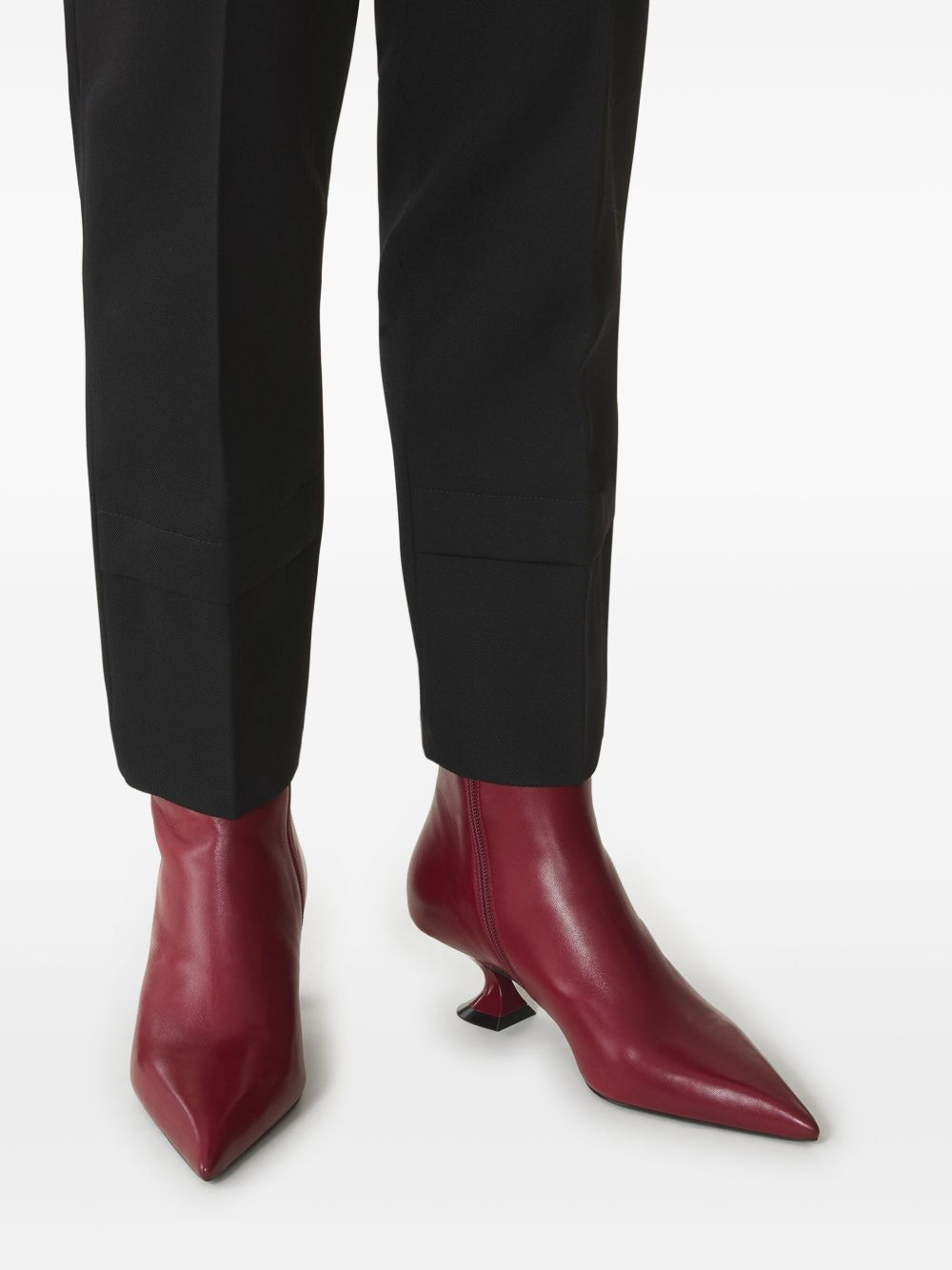 pointed-toe sculpted-heel boots - 5