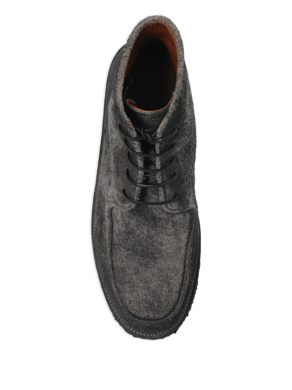 lace-up suede boots - 3