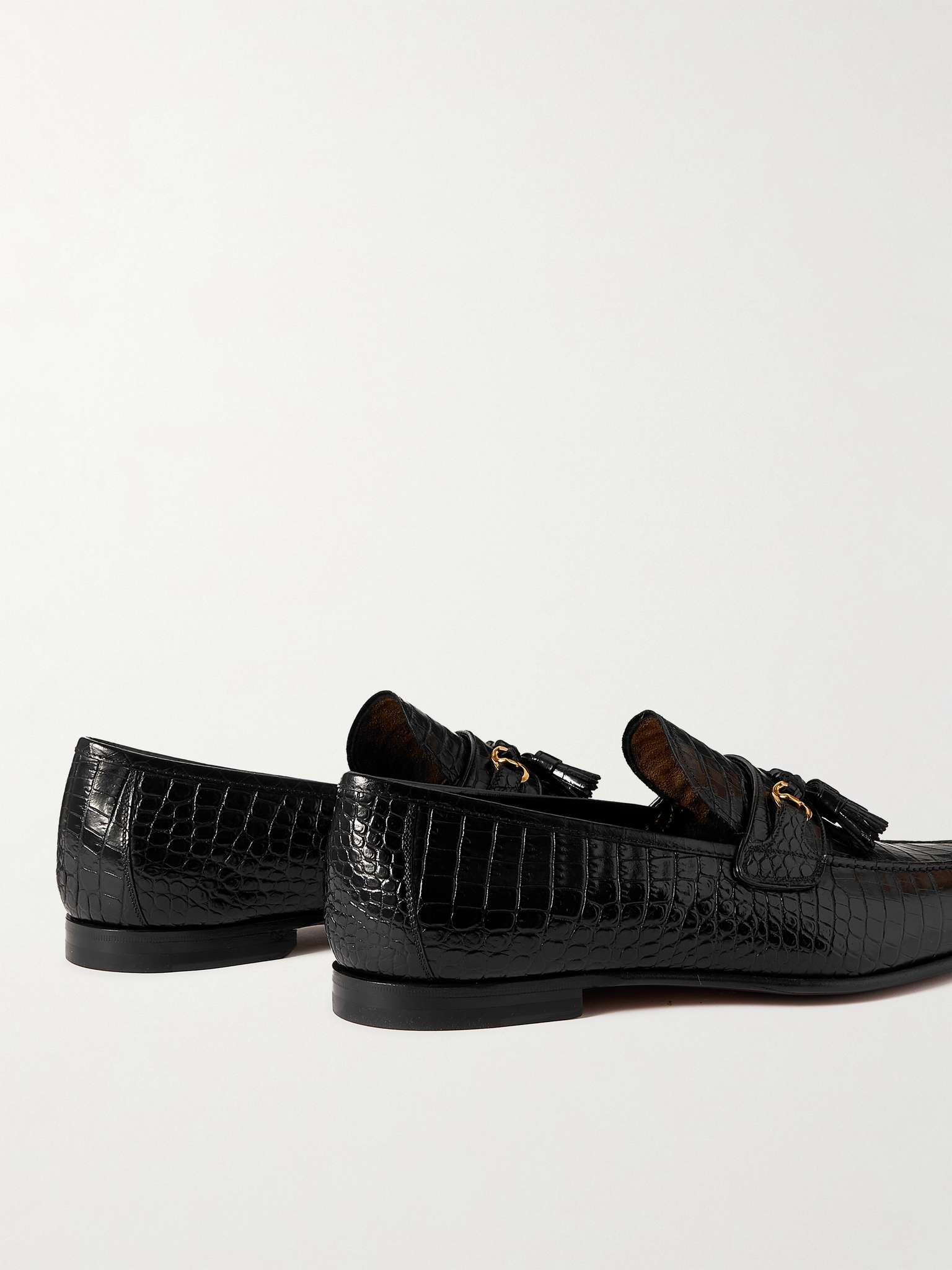 Sean Croc-Effect Leather Tasselled Loafers - 5