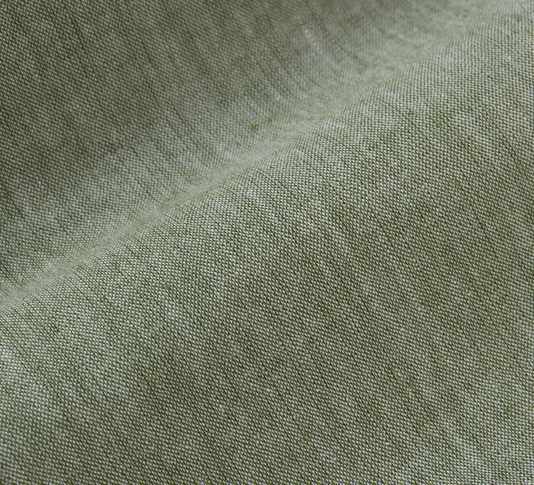Short Sleeve Loop Shirt - Grass Linen/Cotton - 4