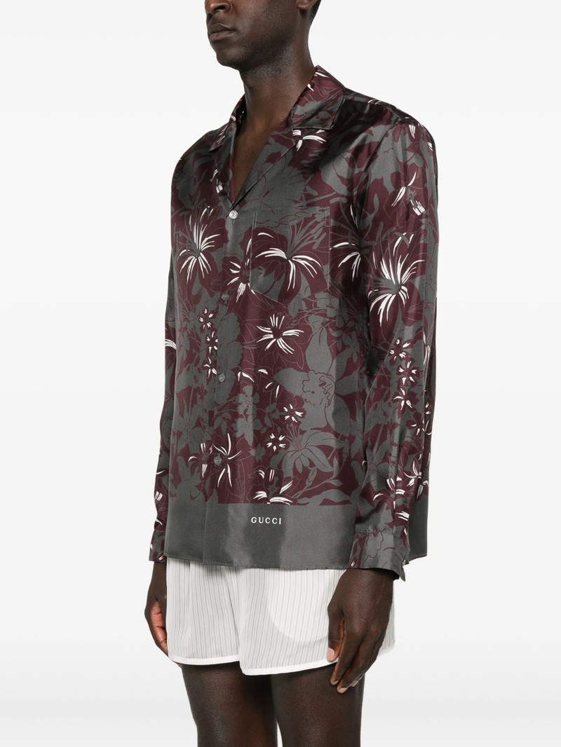 GUCCI Gucci Floral-print Long-sleeve Shirt outlook