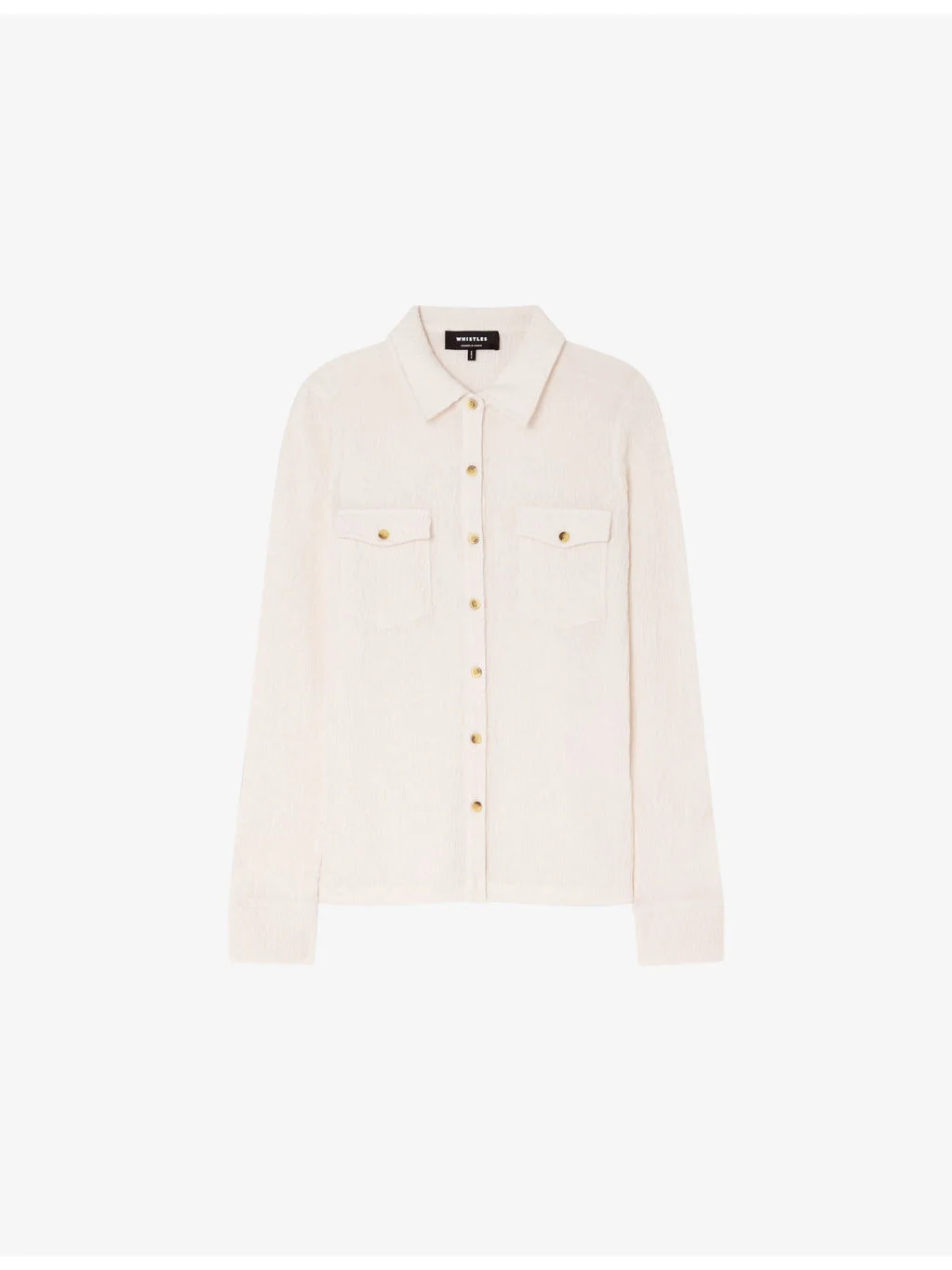 Textured Button-Down Cotton-Jersey Shirt - 1