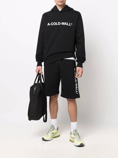 A-COLD-WALL* logo-print hooded sweatshirt outlook