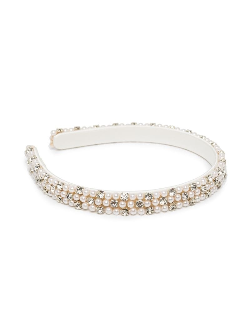 Willa pearl-crystal headband - 2