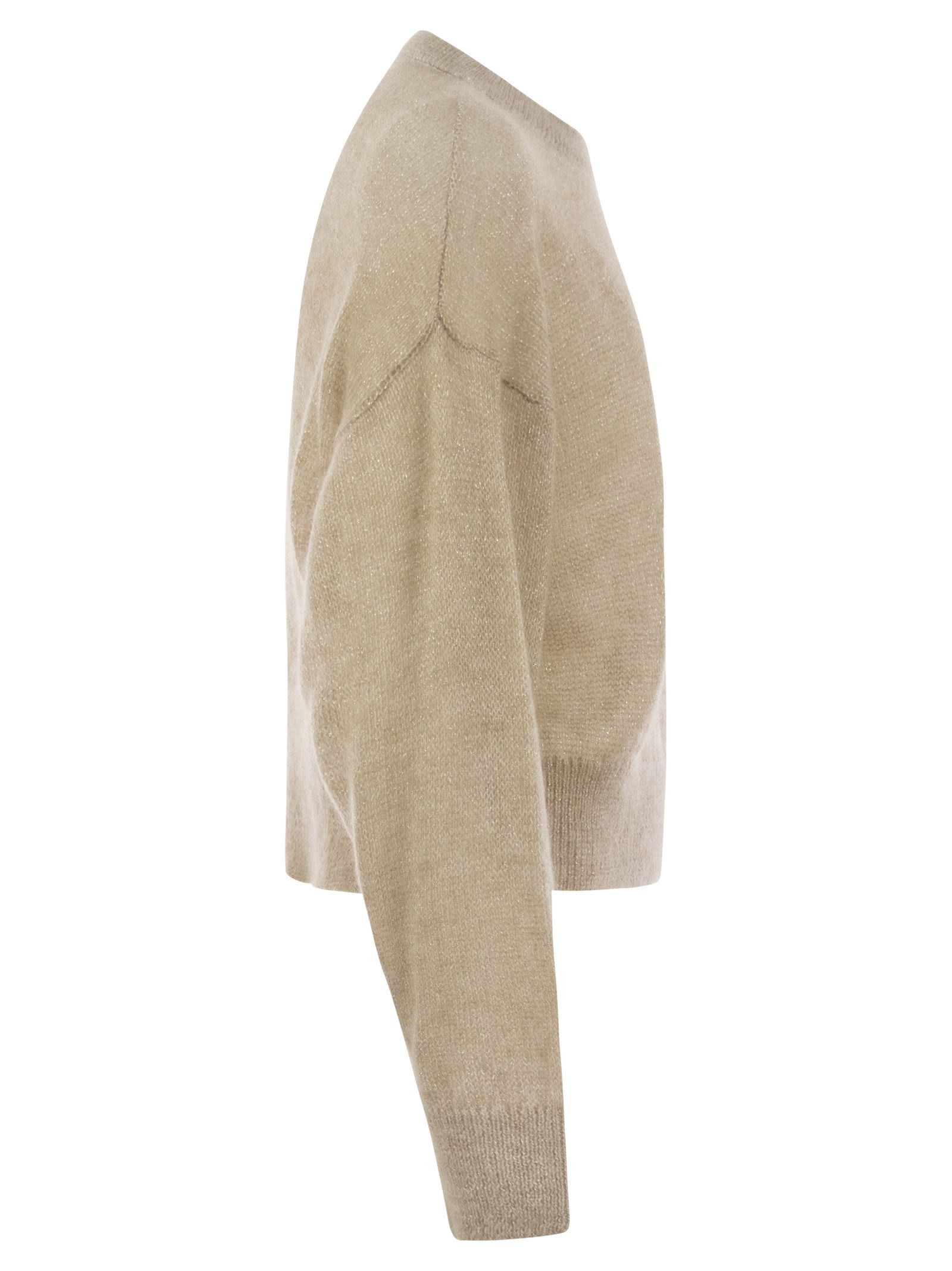 Brunello Cucinelli Women English Rib Sweater With Monili - 3