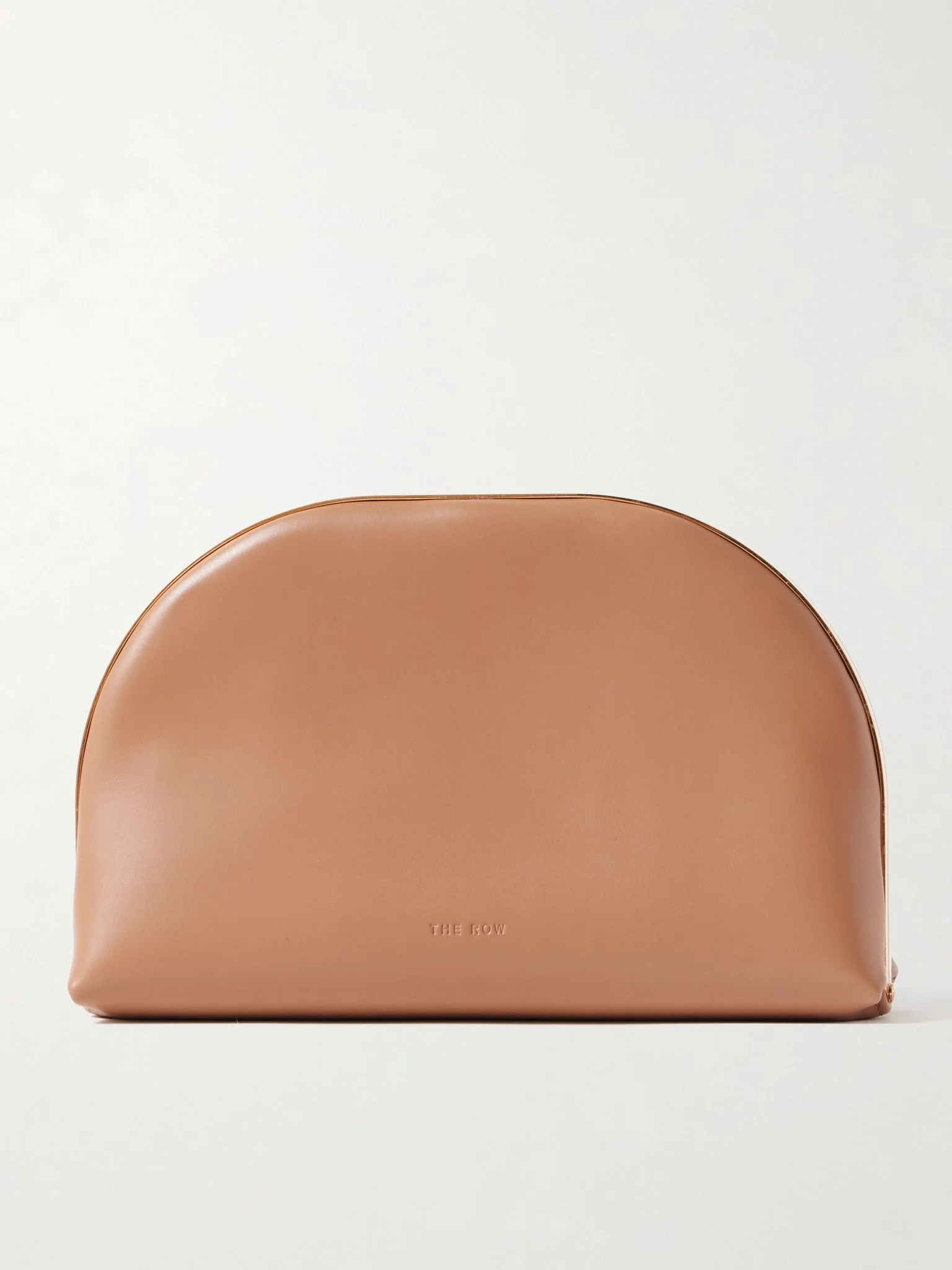Sylvia leather clutch Camel - 1