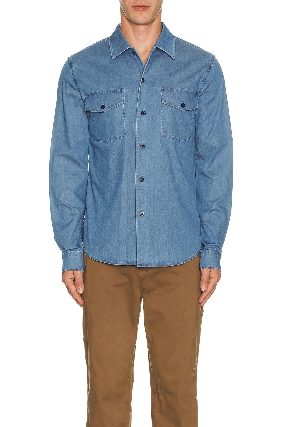 Double Patch Pocket Long Sleeve Shirt - 3