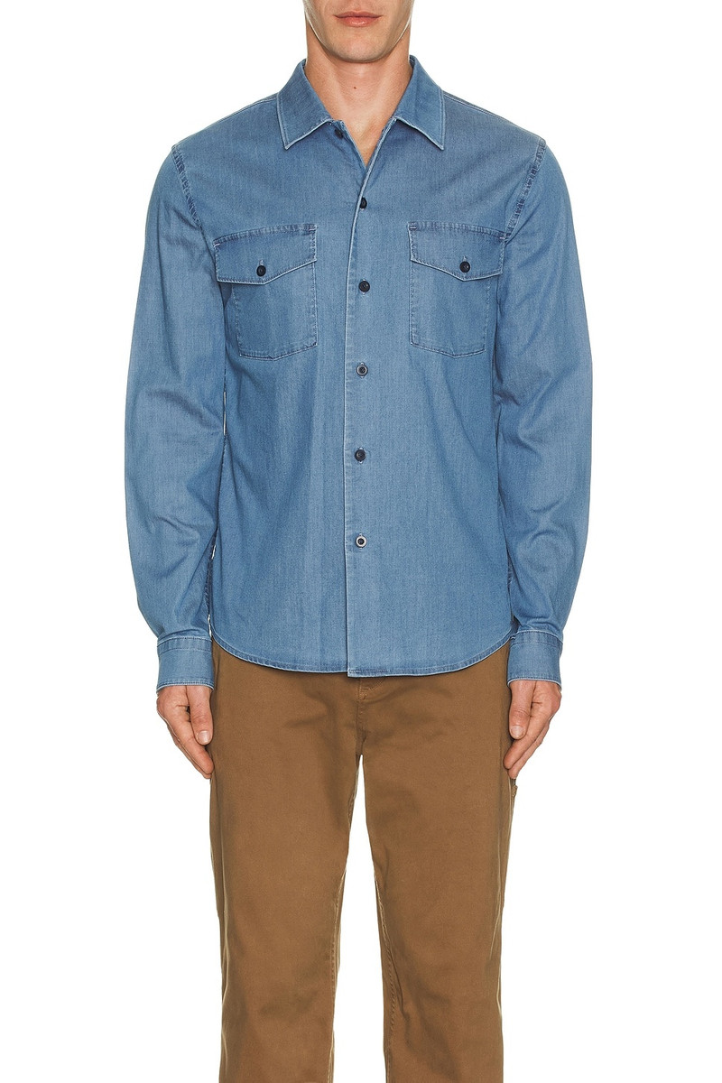 Vince Double Patch Pocket Long Sleeve Shirt outlook
