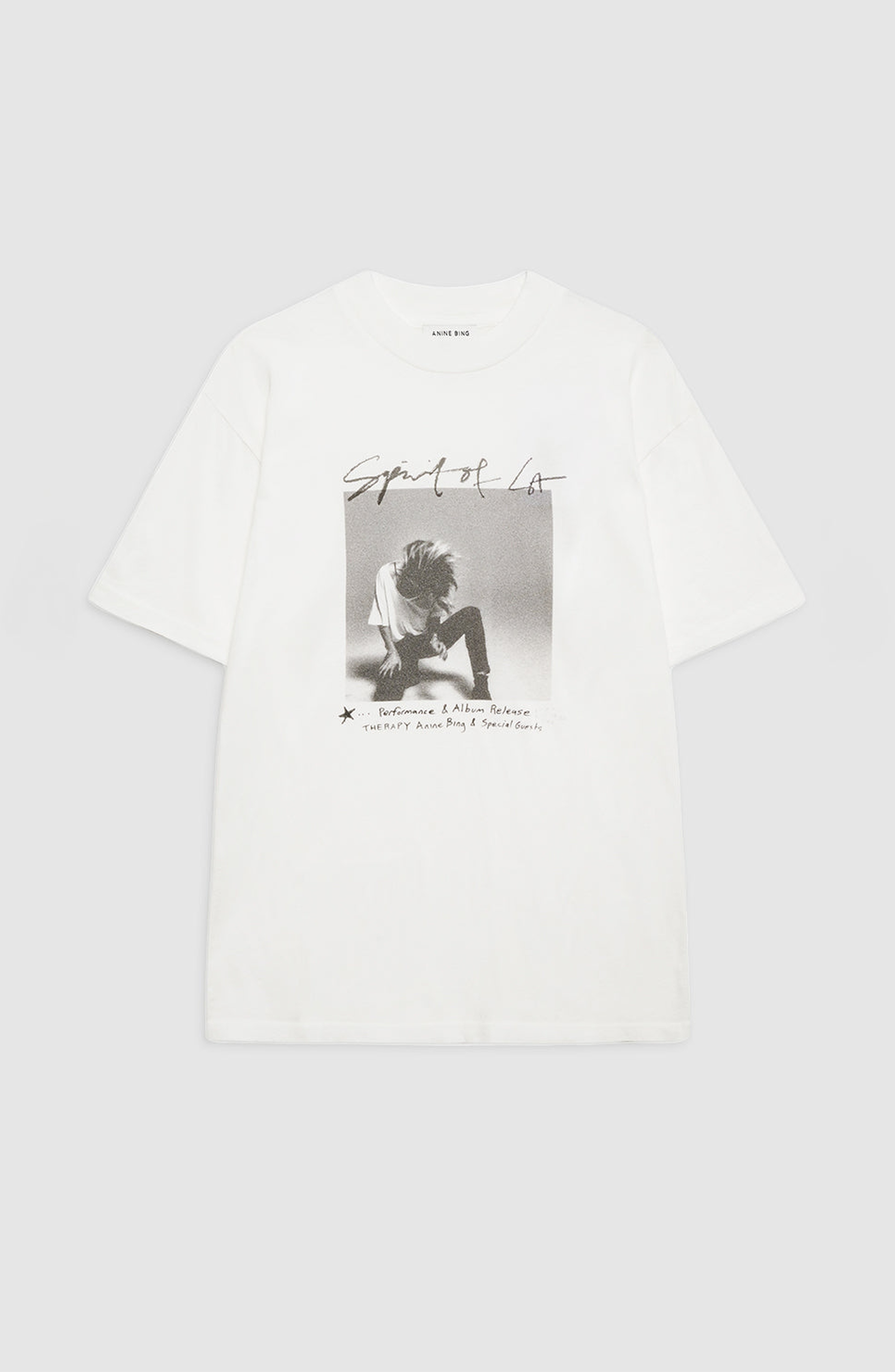 ANINE BING Ashton Tee Concert T-Shirt in Ivory at Nordstrom - 4