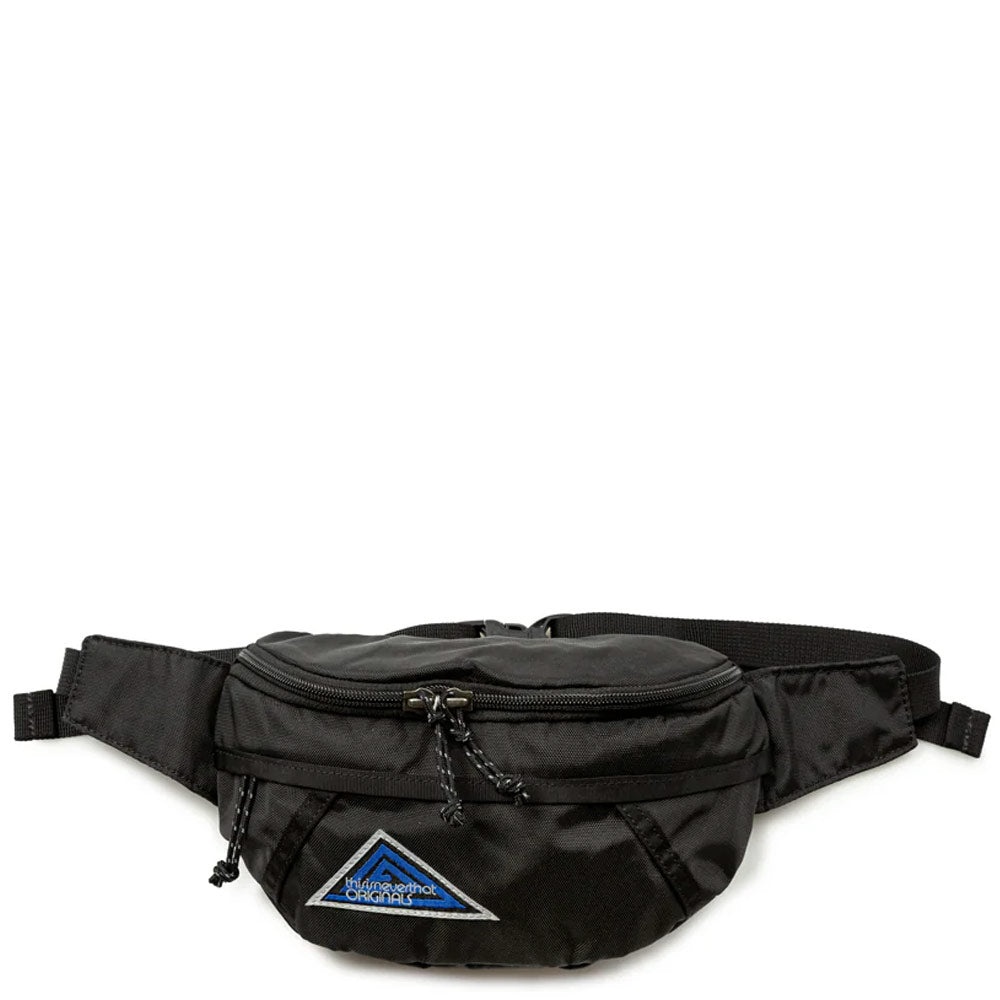 thisisneverthat® Washed Nylon Waist Bag 'Black' | REVERSIBLE
