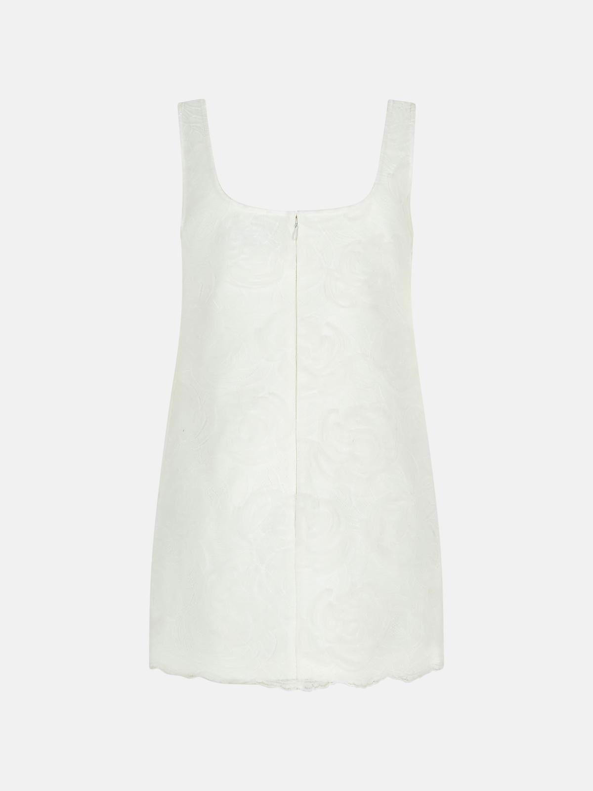 'TULLE' WHITE POLYAMIDE DRESS - 3