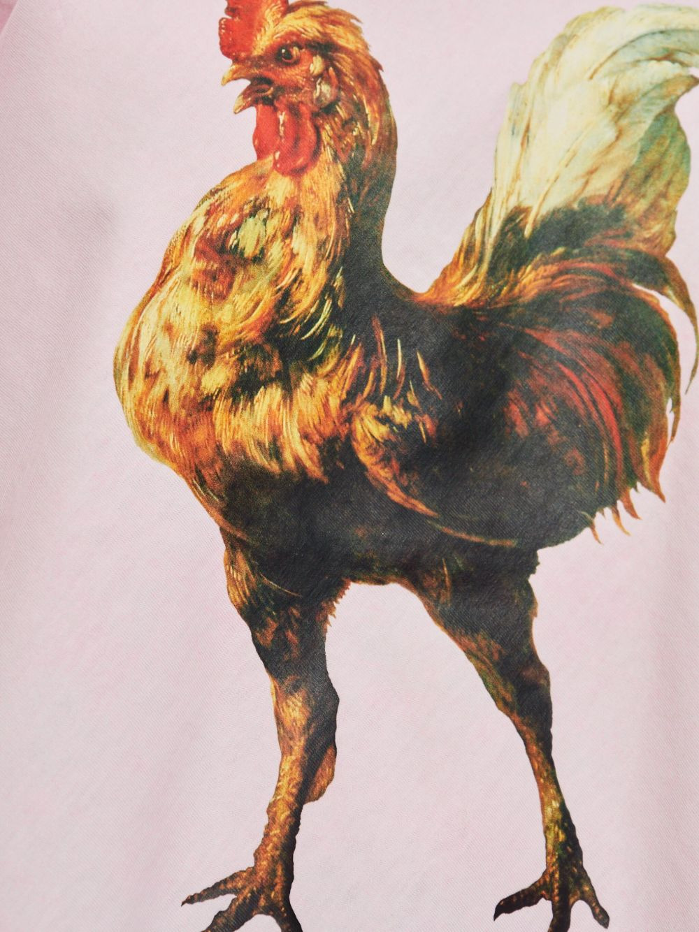 rooster-print T-shirt - 5