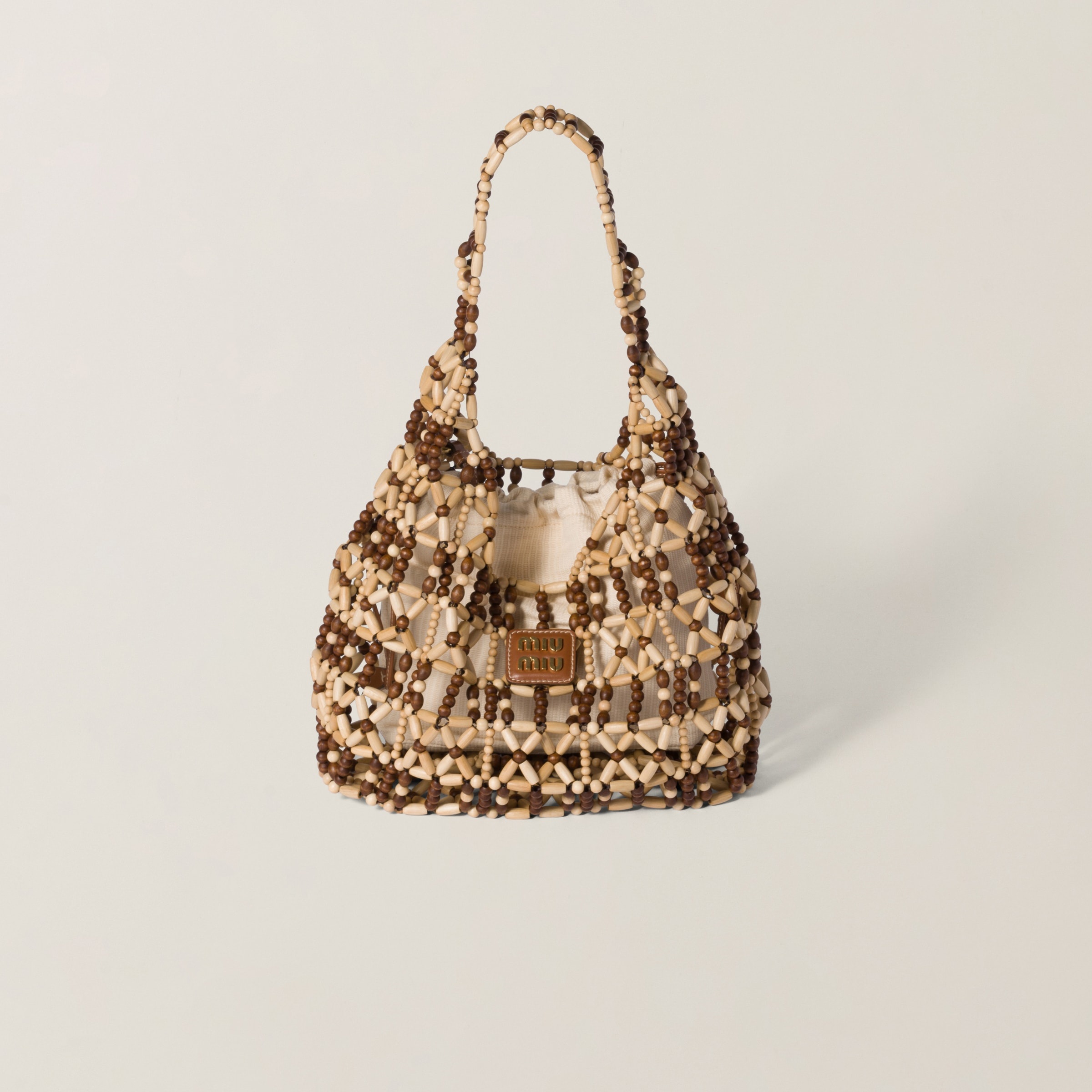 バッグ SS2000 MIU MIU MESH HAND BAG Miu Miu - S/S 2000 Leather Embellished Shoulder Bag – Gallery213