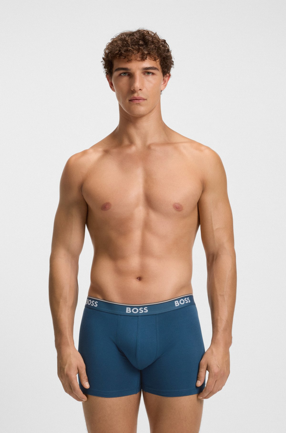 THREE-PACK OF STRETCH COTTON BOXER BRIEFS - 6