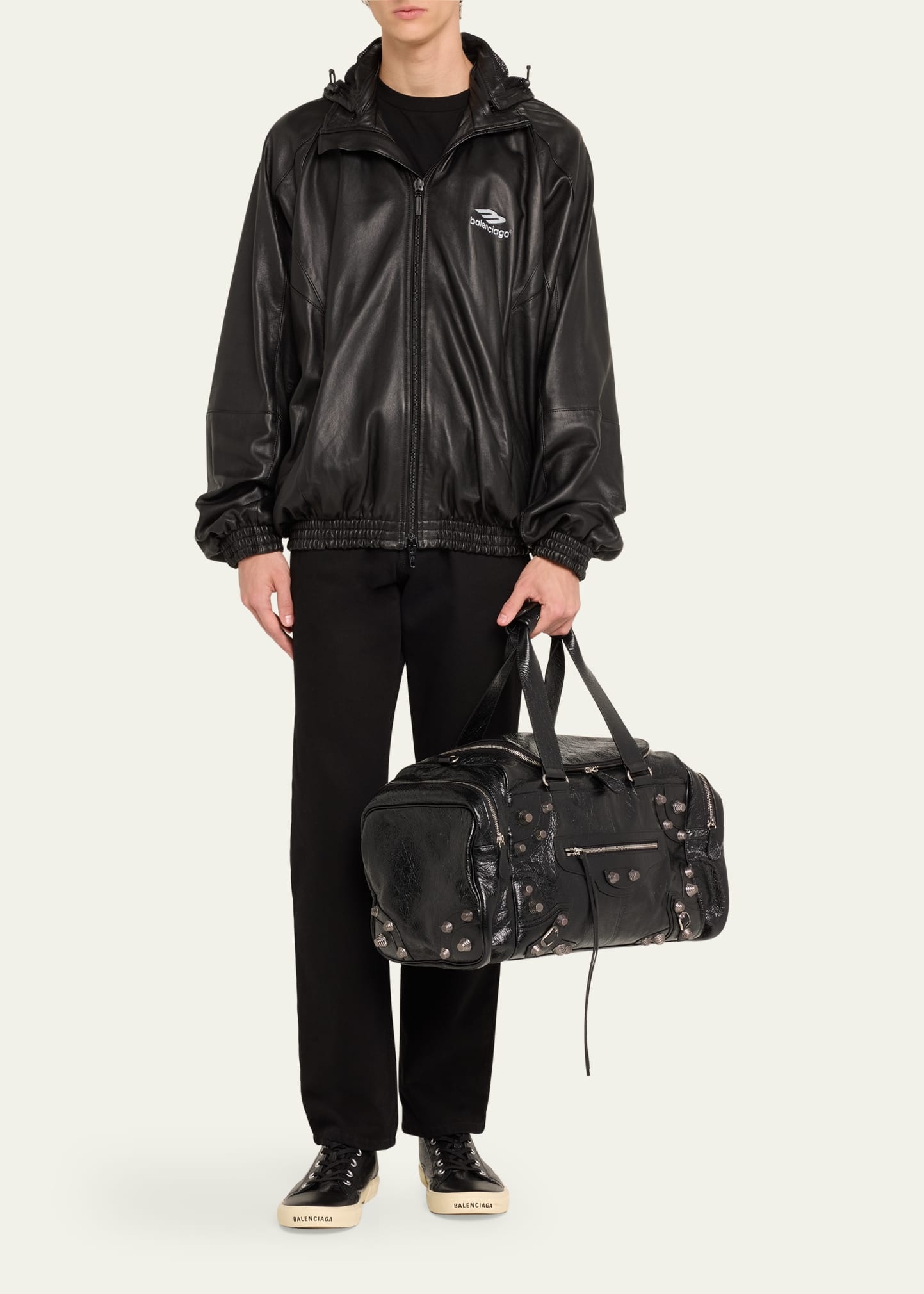 Men's Le Cagole Lambskin Duffel Bag - 5