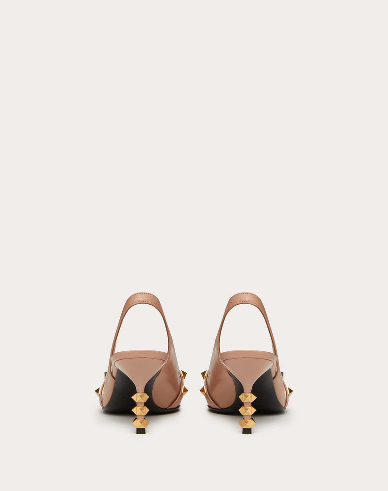 Rockstud Slingback Pump with sculpted heel in kidskin 70 mm 3