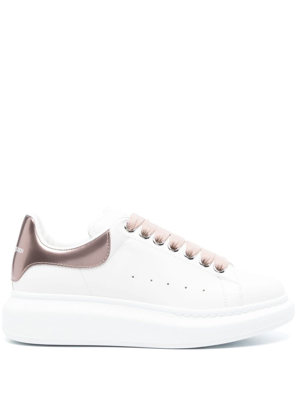 low-top leather sneakers - 1