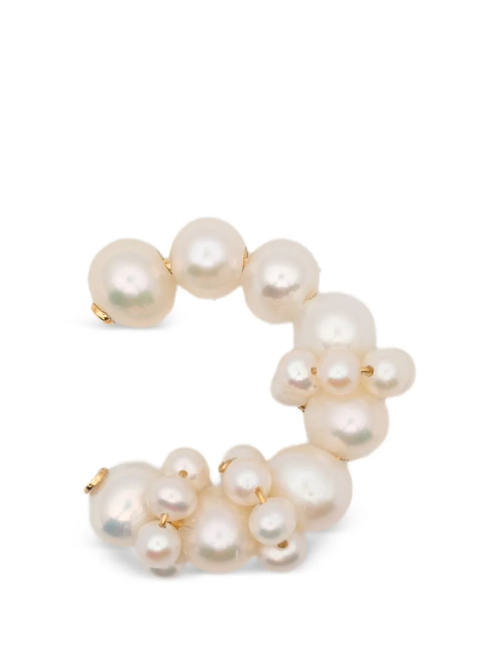 pearl-embellished ear cuff - 1
