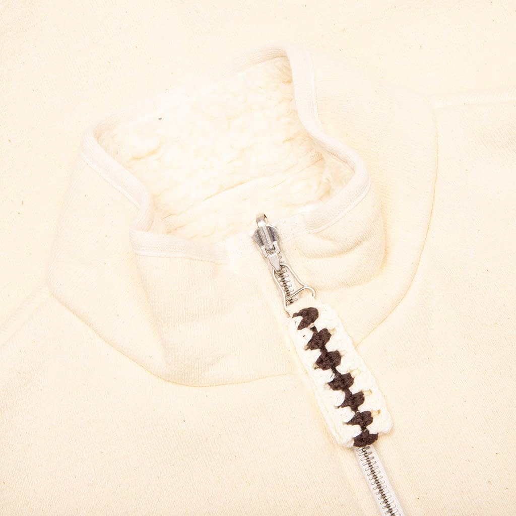 REVERSIBLE SHERPA JACKET - EGGSHELL - 3