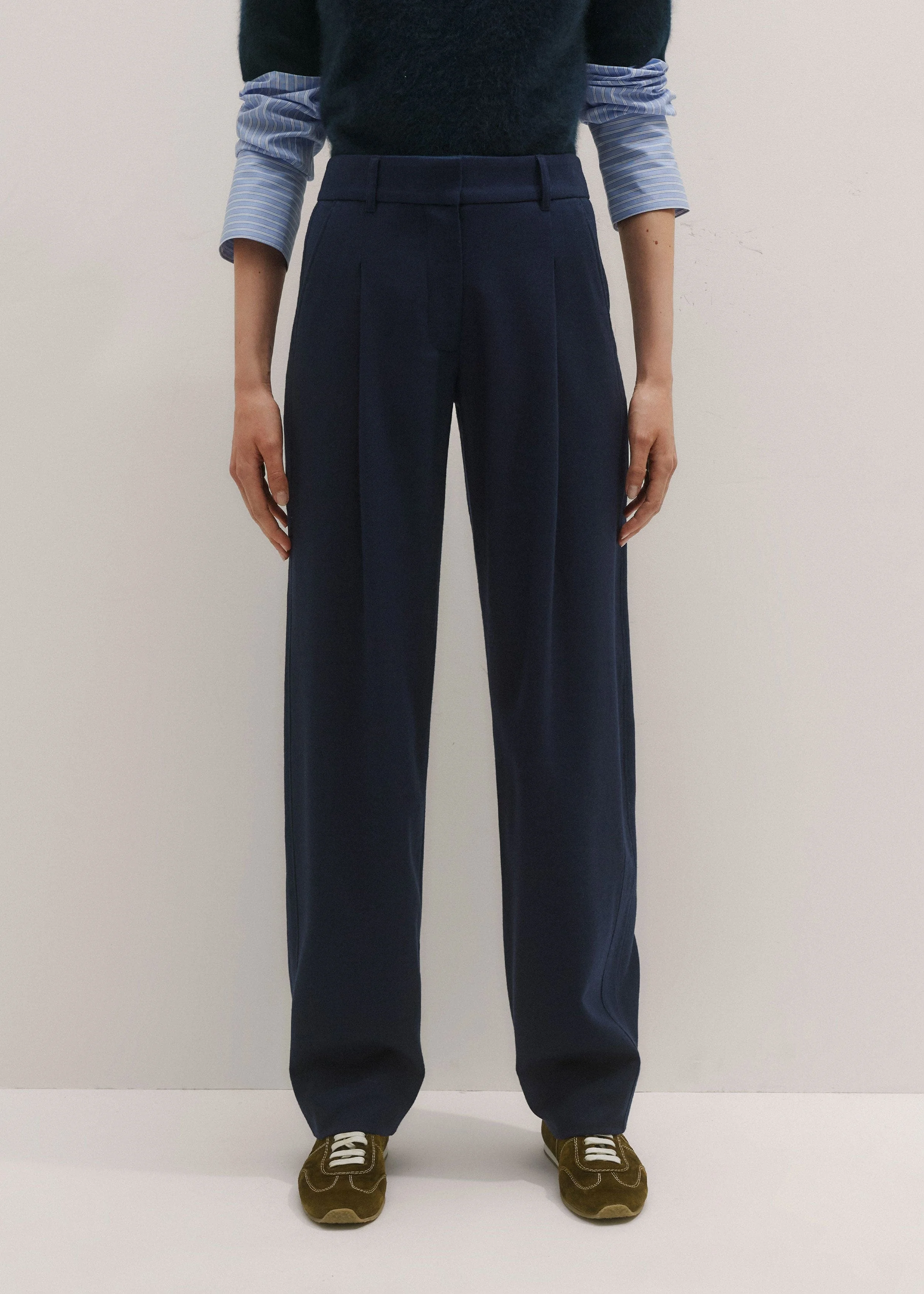 Pleat Front Pant - 1