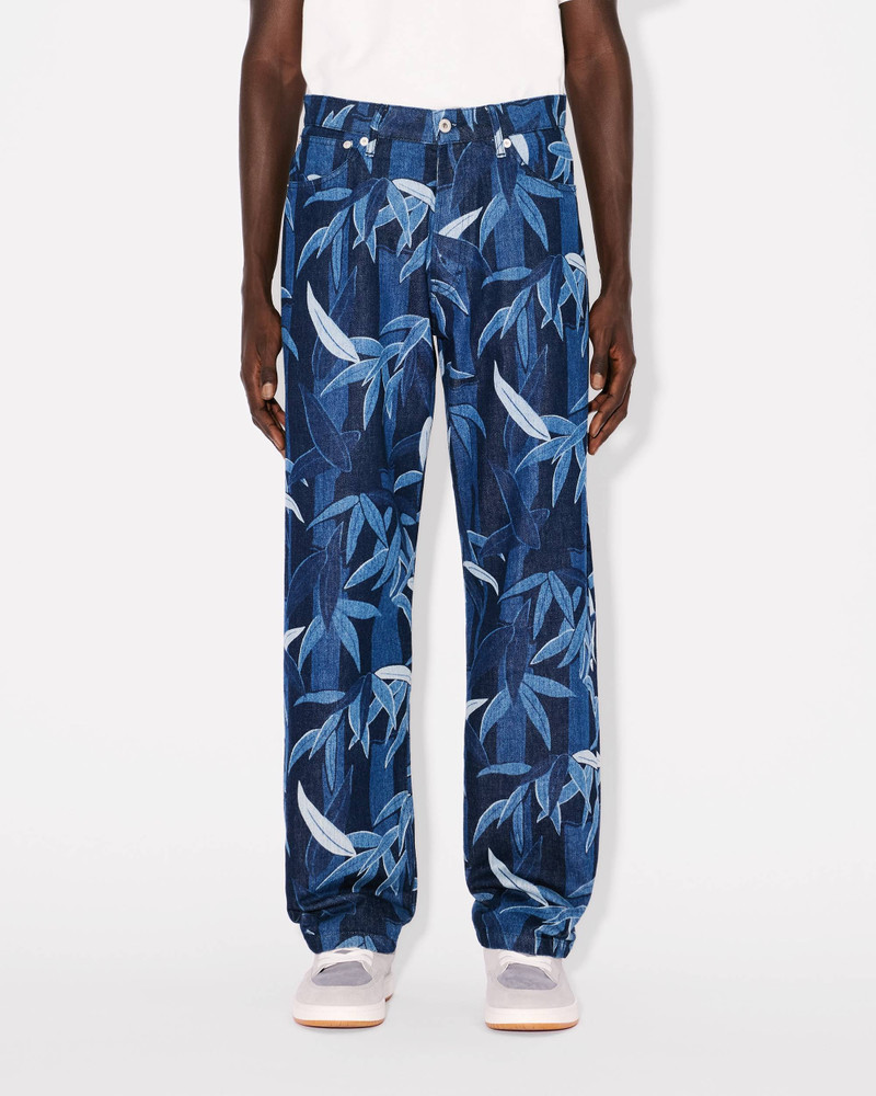 KENZO Chiku-rin camo' BOTAN loose jeans in japanese denim 3